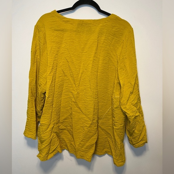 Lulu-B Yellow Pocket Tunic Top XL - Picture 7 of 7